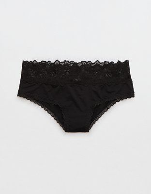 Aerie Snow Angel Lace Shine Cheeky Underwear | Aerie