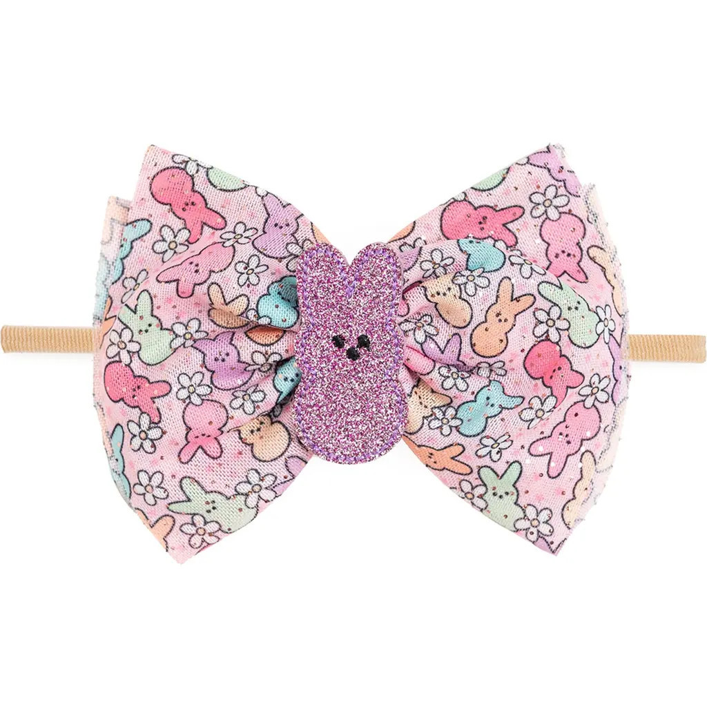 Sweet Wink Easter Peeps Tulle Bow Baby Headband in Multicolor at Nordstrom | Nordstrom