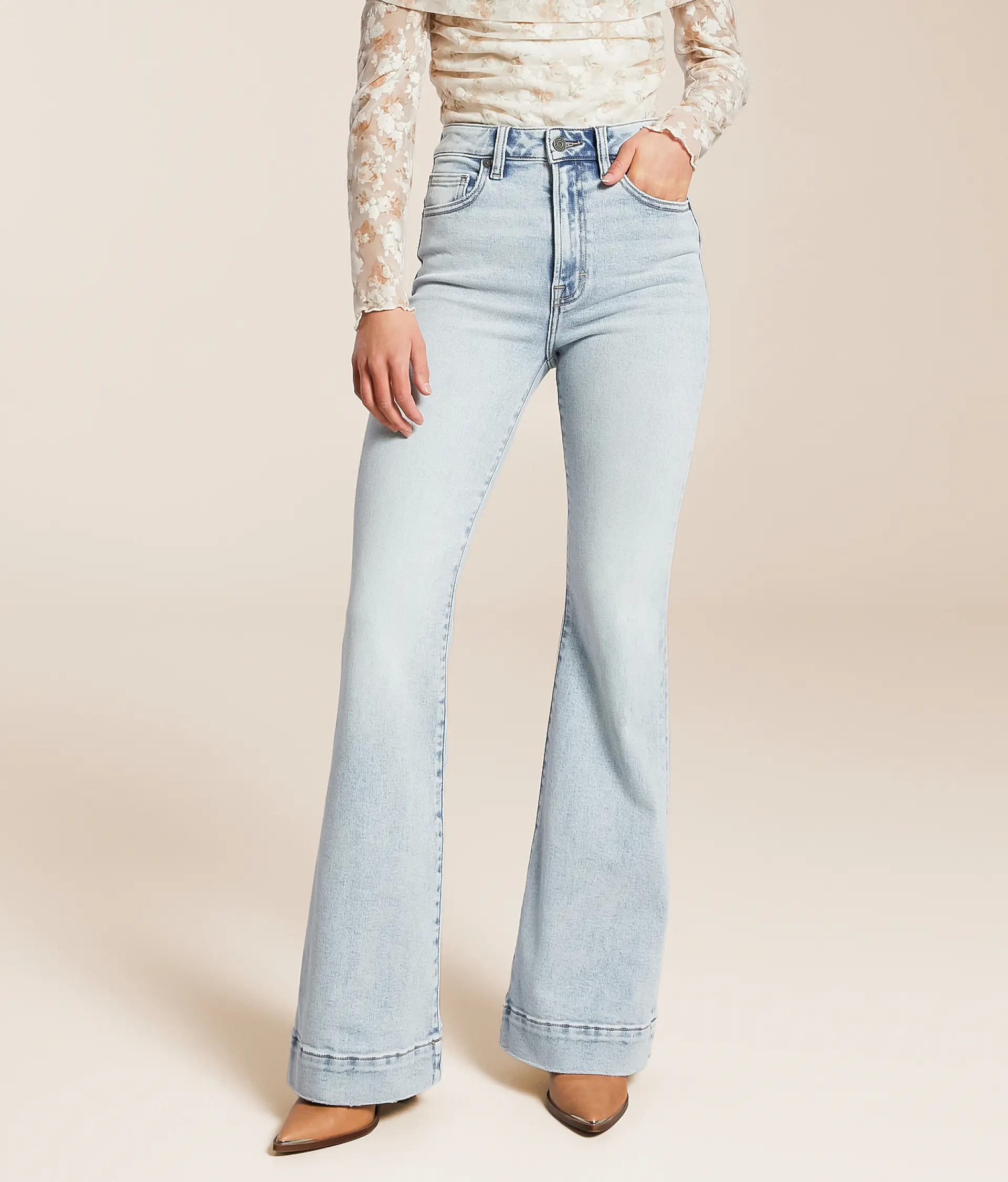 Happi Flare Stretch Jean | Buckle
