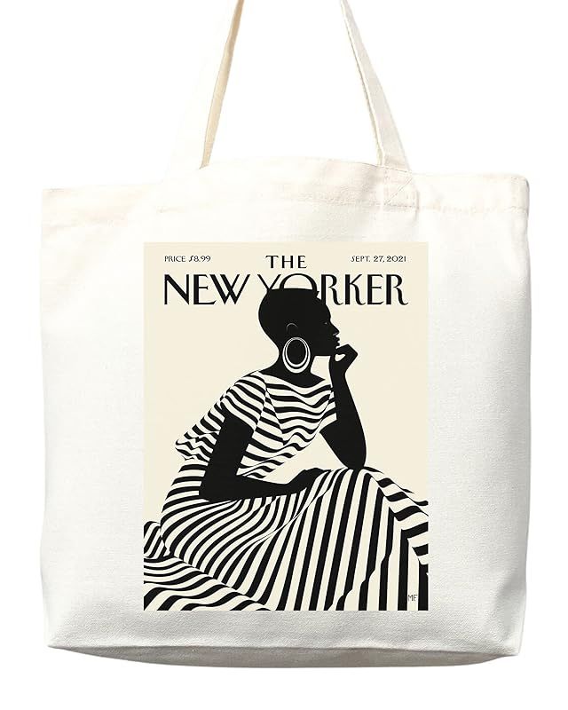 New Yorker tote bag, New Yorker magazine bag, New Yorker bag, New Yorker art, New yorker tote, ar... | Amazon (US)