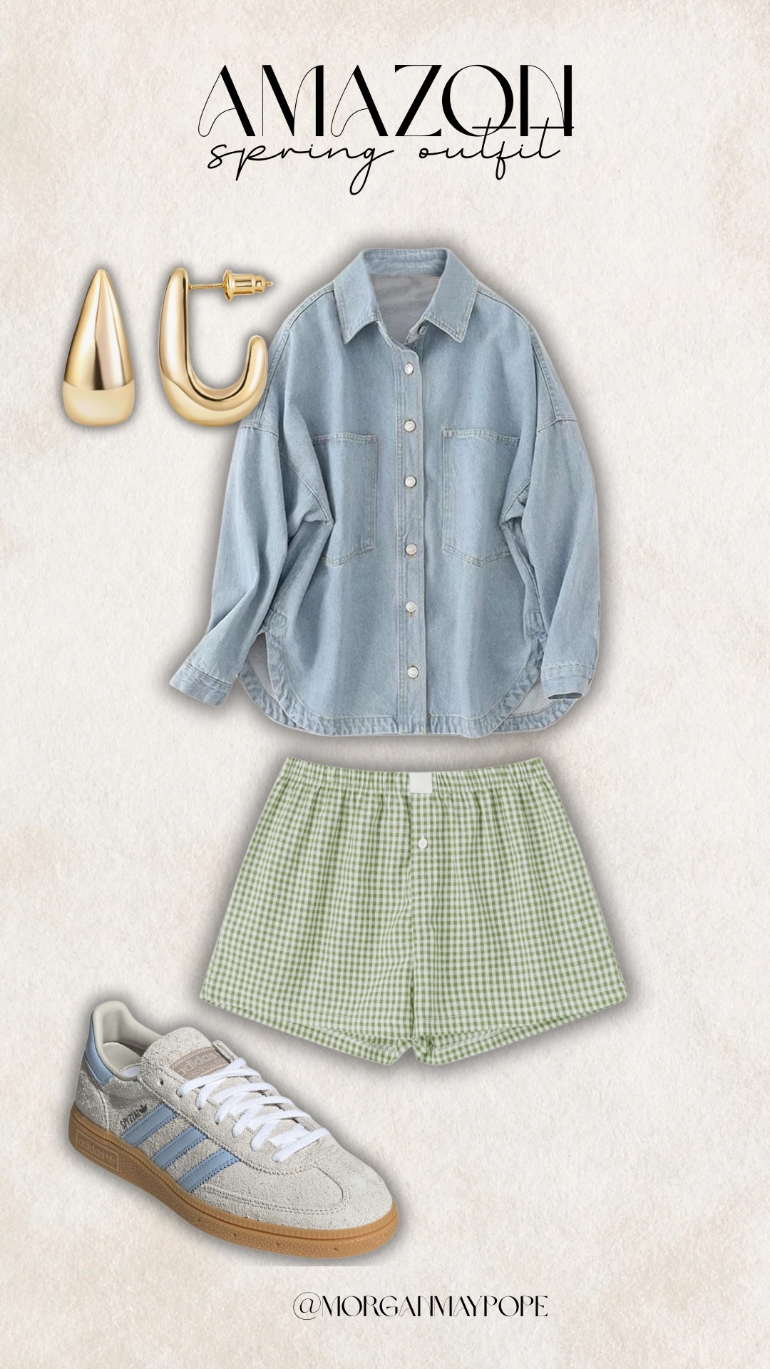 Amazon spring outfit inspo Boxer shorts denim shirt outfit the cutest adidas sneakers for spring love the blue!

#LTKShoeCrush #LTKSeasonal #LTKFindsUnder50