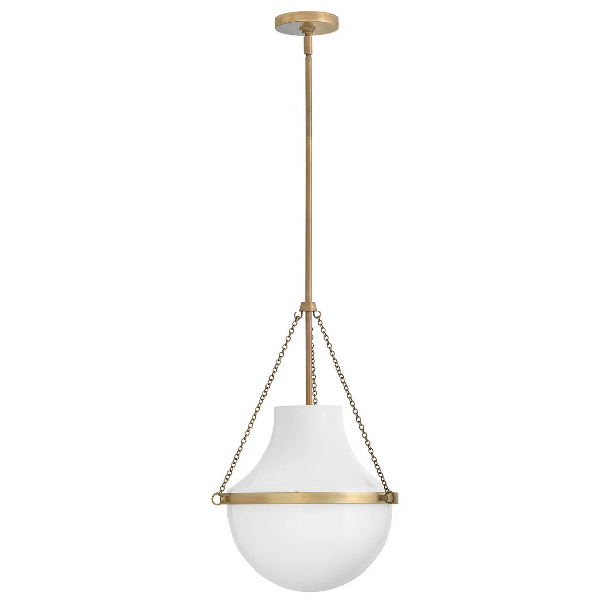 Vena Teardrop Single Light Pendant with Hand-Blown Etched Opal Glass | Wayfair North America