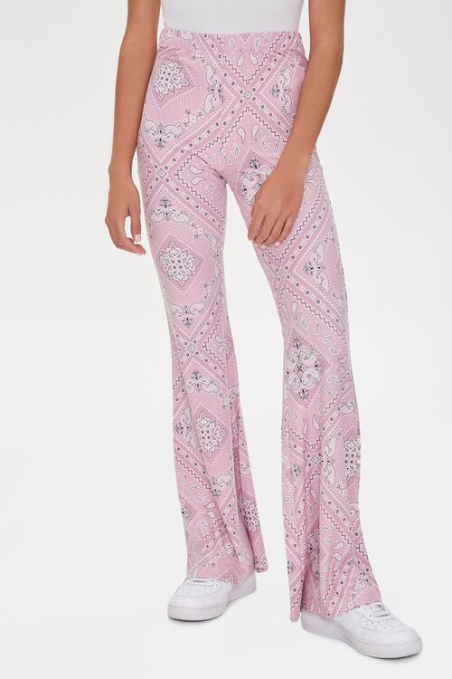 Jordyn Paisley Print Flare Pants | Forever 21 (US)