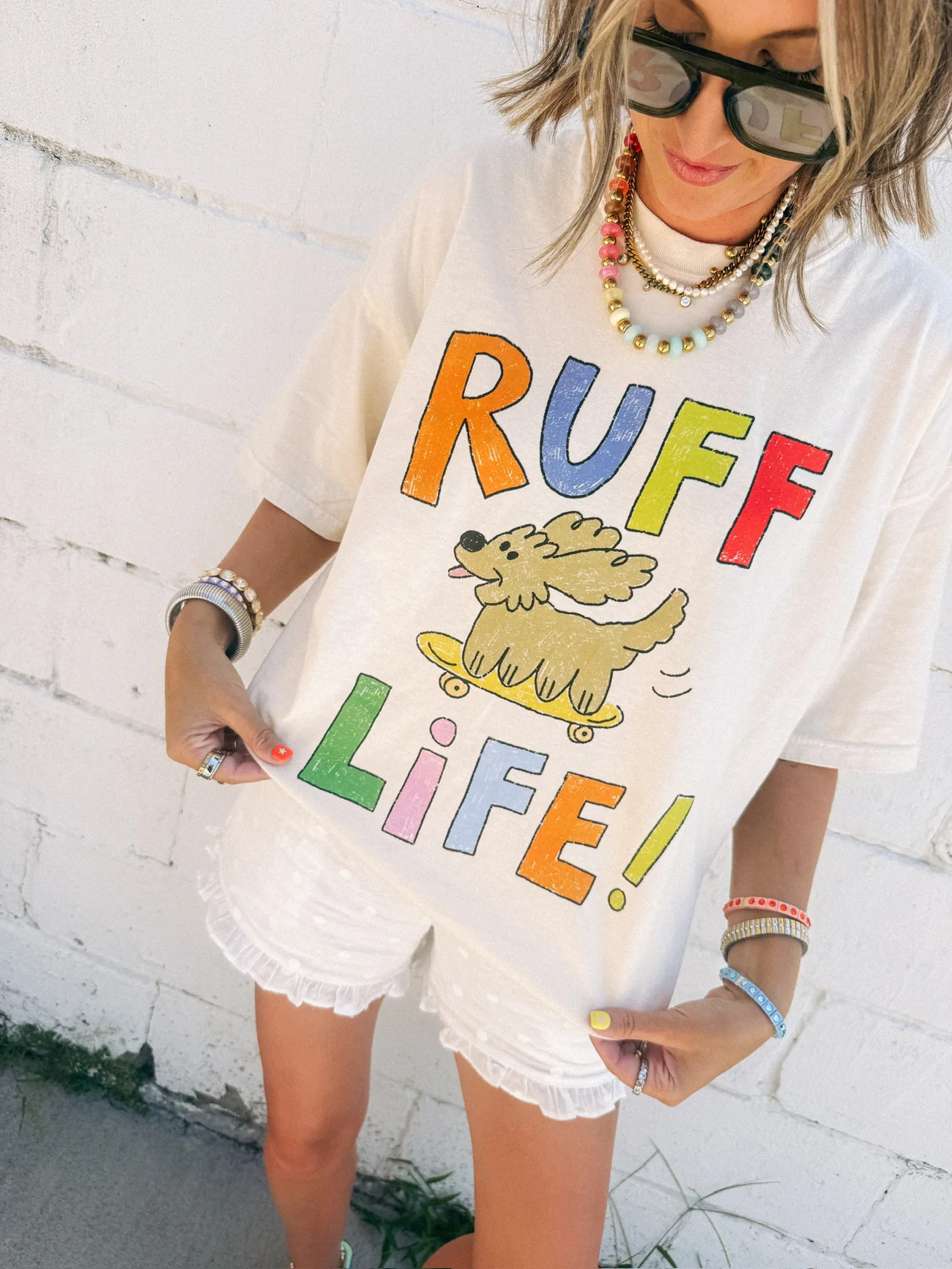 ETTA OG | ruff life graphic tee - ivory | Etta+East