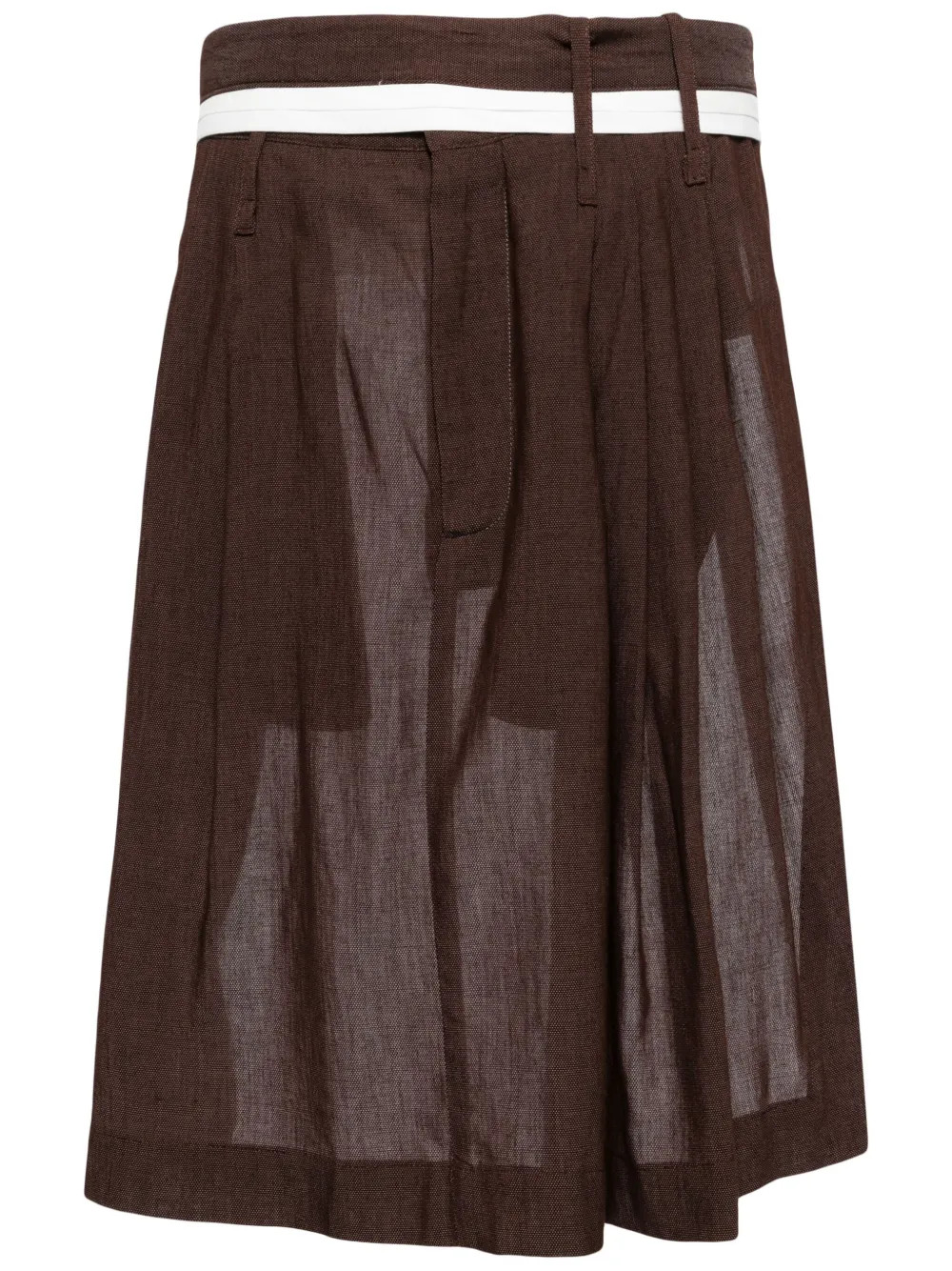 pleated belted skirt | Farfetch Global