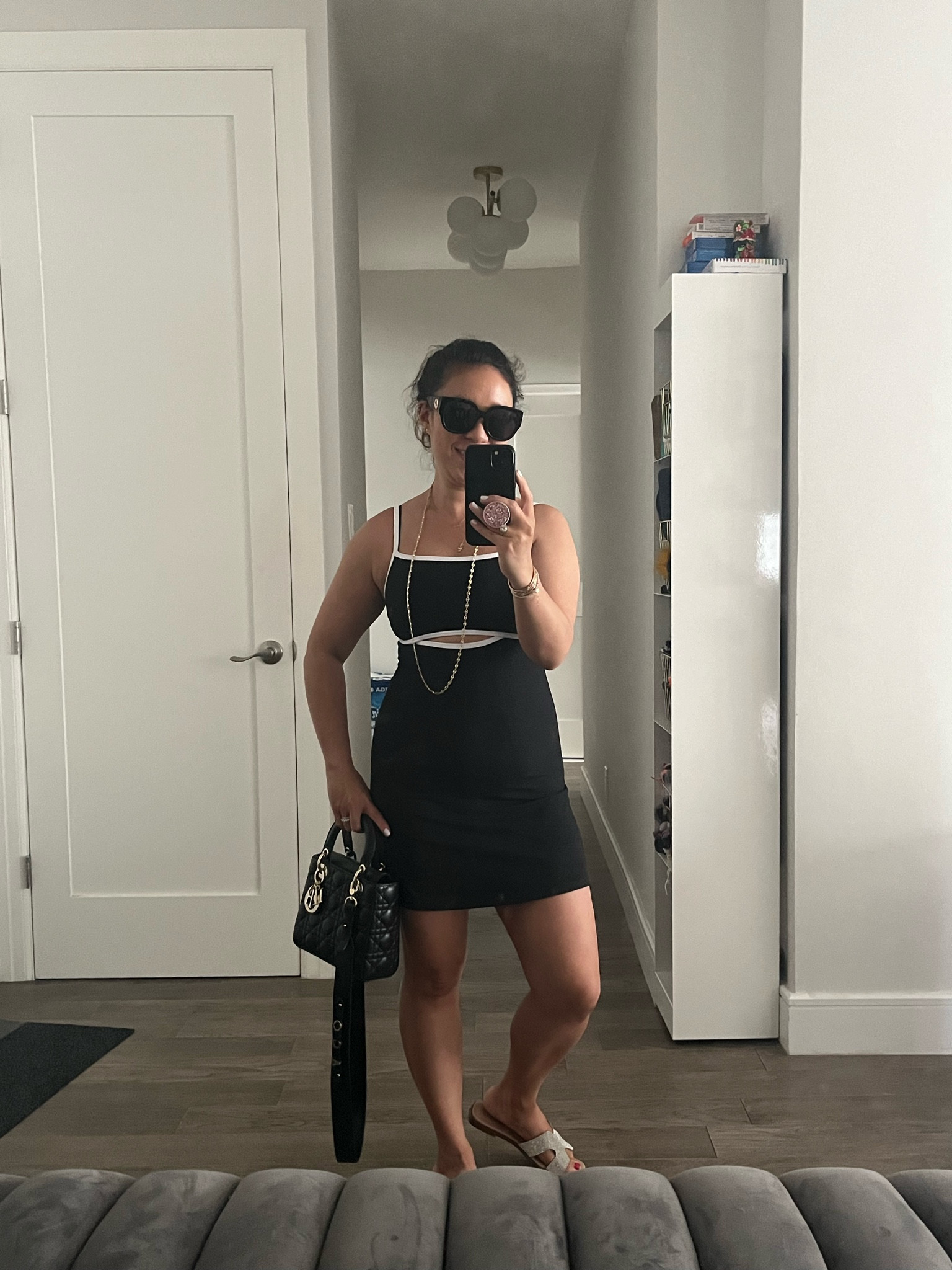 Cut out dress. Multipurpose dress. Change the shoes and you have a whole new outfit. I’m wearing an xxs.

#LTKShoeCrush #LTKFindsUnder50 #LTKItBag