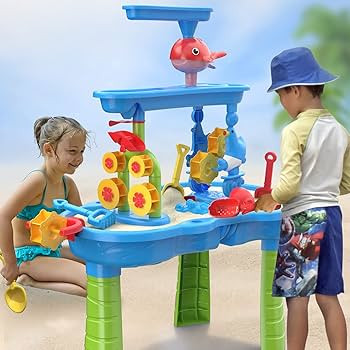 Toddler Water Table | Kids Sand Water Table | 3-Tier Outdoor Water Play Table Toys for Toddlers K... | Amazon (US)