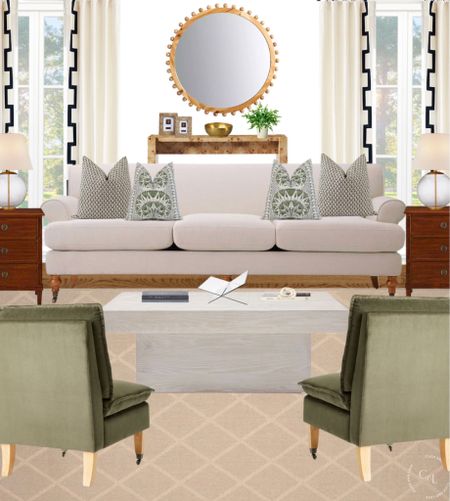 Living room inspiration ✨
Love these neutral tones and all the different textures.

Home inspo, room design, living room inspiration, neutral living room, modern living room, traditional home decor, classic home, accent chair, armchair, sofa, neutral sofa, throw pillow, accent pillow, coffee table, accent decor, accessories, console table, end table, orb lamp, vase, beaded mirror, Amazon, Amazon home, Ballard designs, wayfair, HomeGoods, cb2, target, target home, West elm

#LTKunder100 #LTKstyletip #LTKhome
