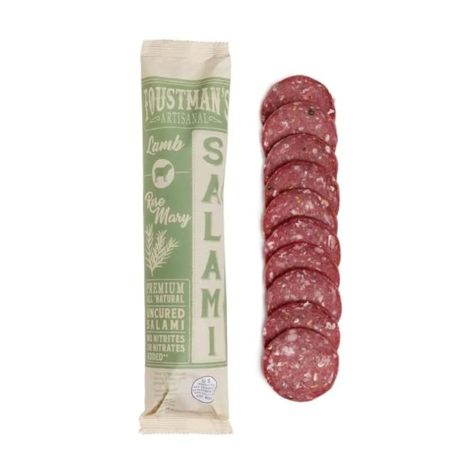Foustman's Salami Rosemary Lamb Artisanal, Nitrate-Free, Naturally Cured, Gluten-Free, Dairy-Free... | Amazon (US)