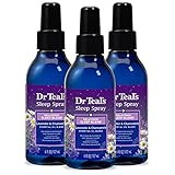 Dr Teal's Sleep Spray, Sleep Blend with Melatonin, Lavender & Chamomile Essential Oils, 6 fl oz (Pack of 3) (Packaging May Vary) | Amazon (US)