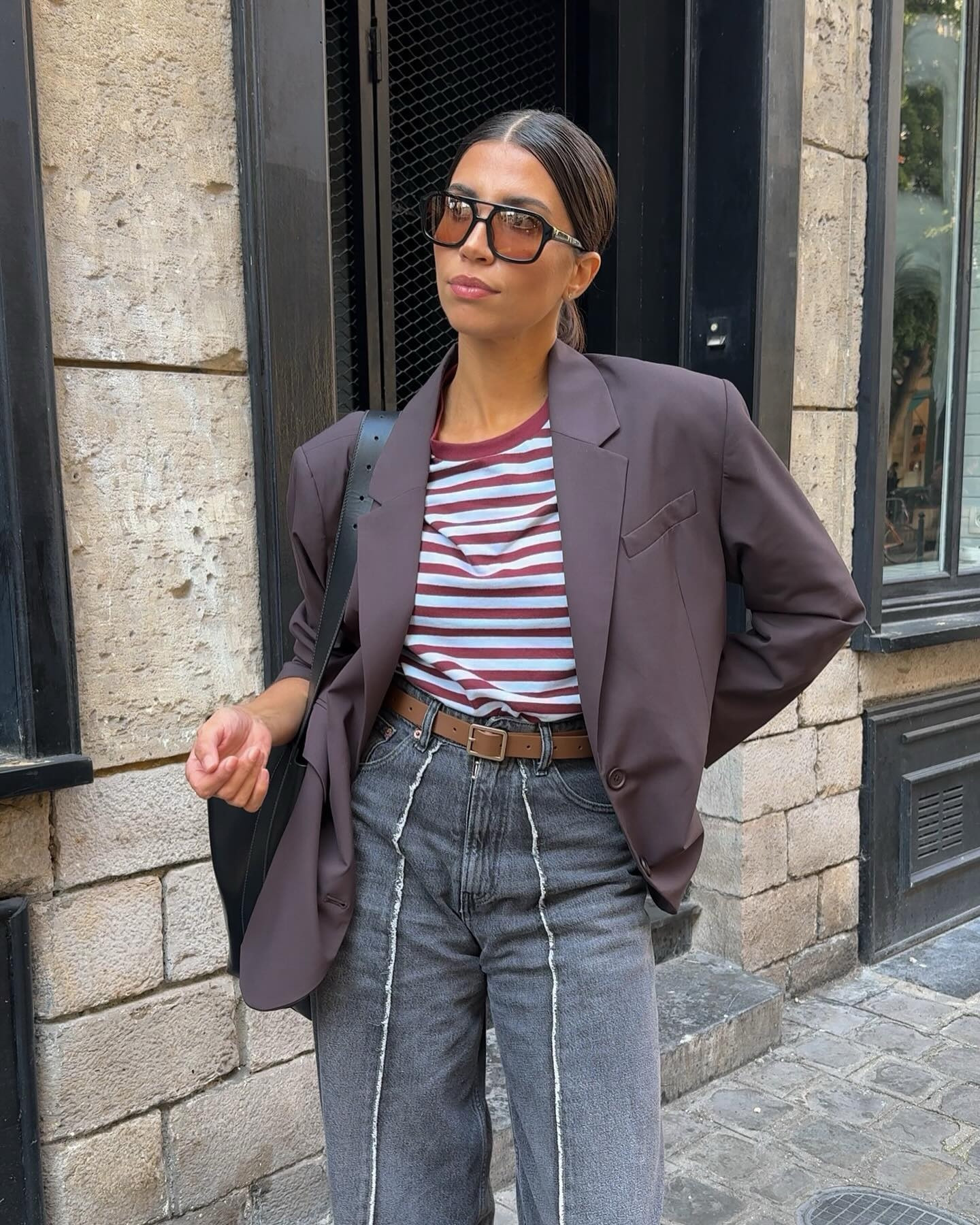 Du marron, du bordeaux et des rayures 🍇🤎
Something brown, something burgundy and stripes for fall 🍂