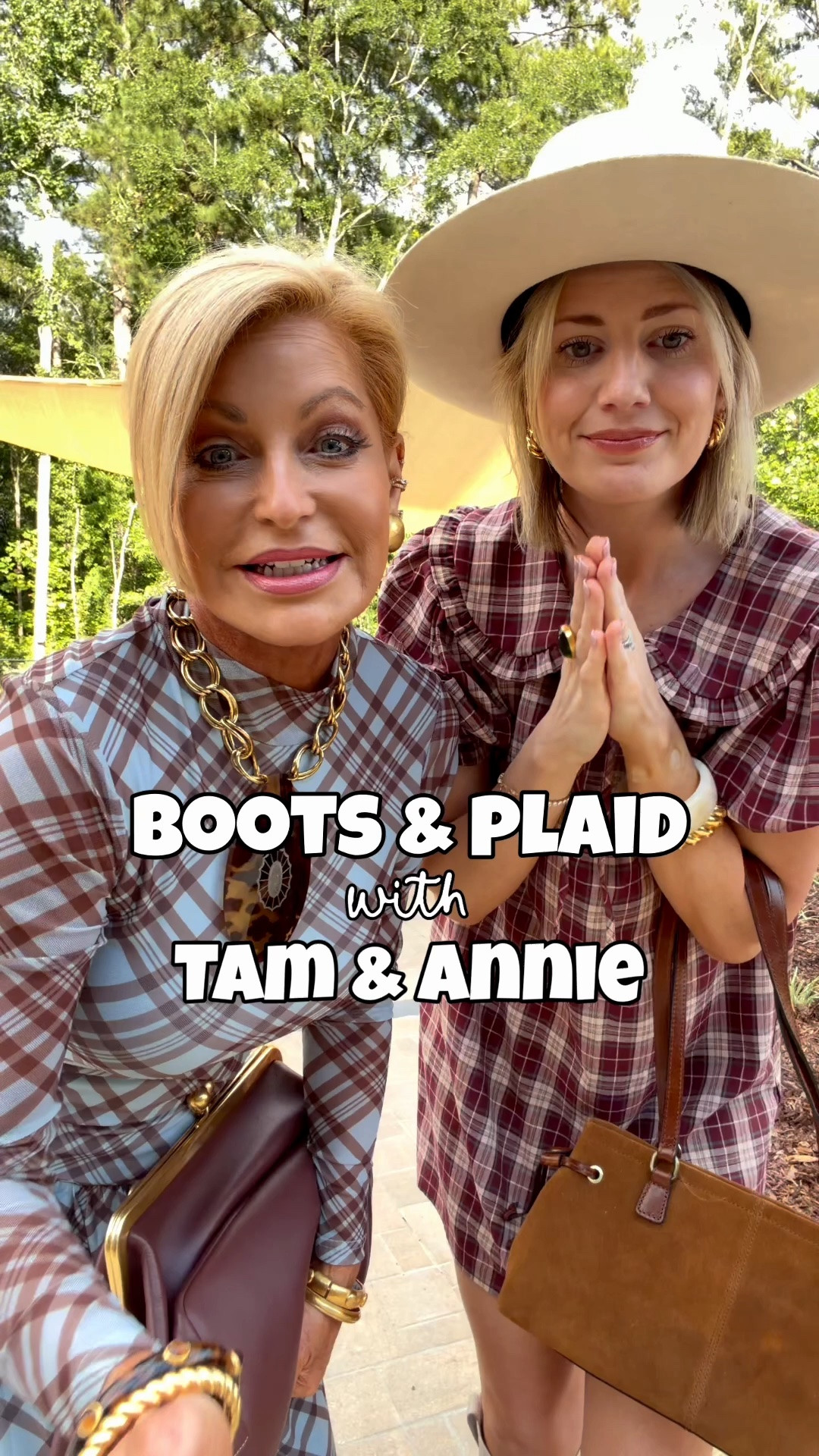 We are loving plaid!! These are perfect for boot weather & we are both wearing a small!  My necklace is one of a kind vintage Deep South piece

#LTKvlog #LTKstorytime #LTKootd