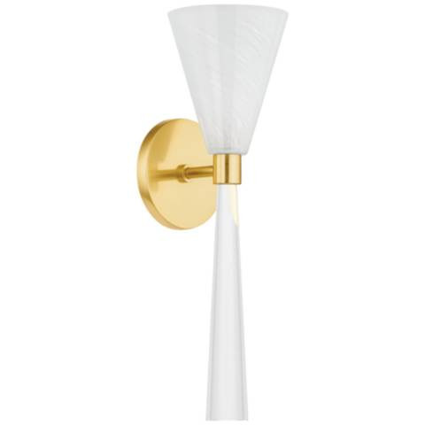 Mitzi By Hudson Valley AMARA 5.25 Inch 1 Lt. Wall Sconce - #2417D | Lamps Plus | Lamps Plus