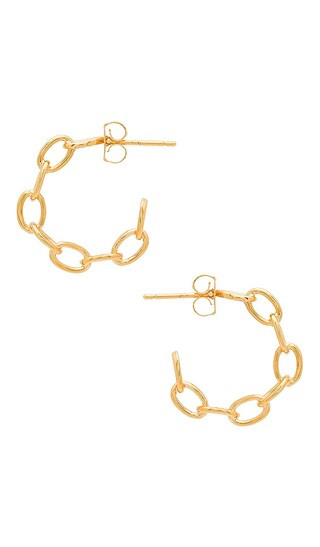 Five and Two Mariah Hoop Earrings in Metallic Gold. | Revolve Clothing (Global)