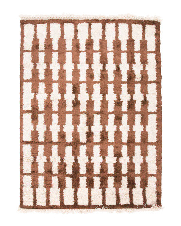 Made In Belgium 5x8 Bedouin Geometric Area Rug | Marshalls