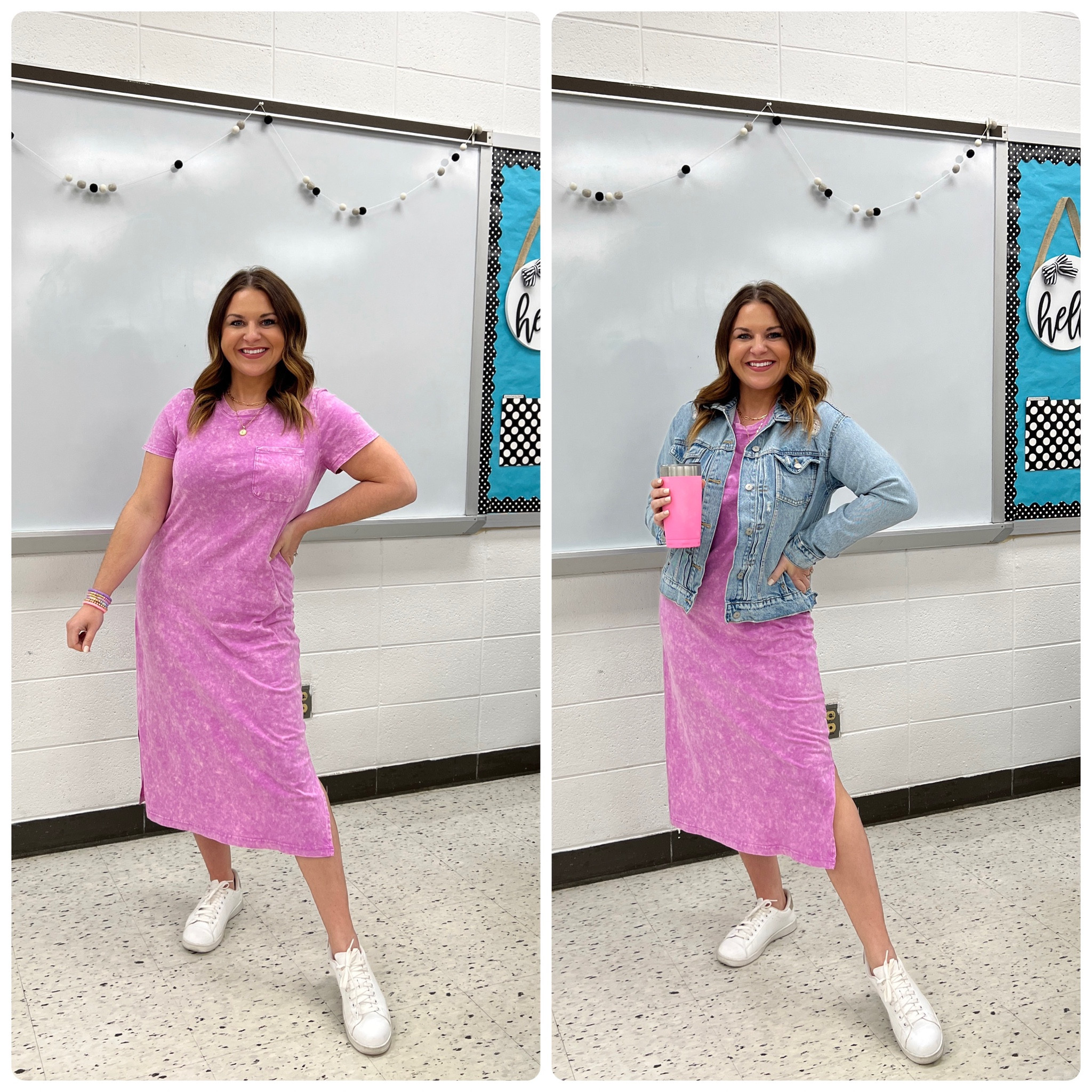 teacher | classroom style | teacher outfit | teacher style | teacher | work style | workwear | business casual | business | office outfit | teacher ootd | teacherfit | ootd | trendteacher | teacher outfits | teacher ootd | teacher outfit ideas  |  Walmart | time and tru | Walmart fashion | cotton midi dress | hot pink dress | t shirt dress 

#LTKFind #LTKstyletip #LTKunder50