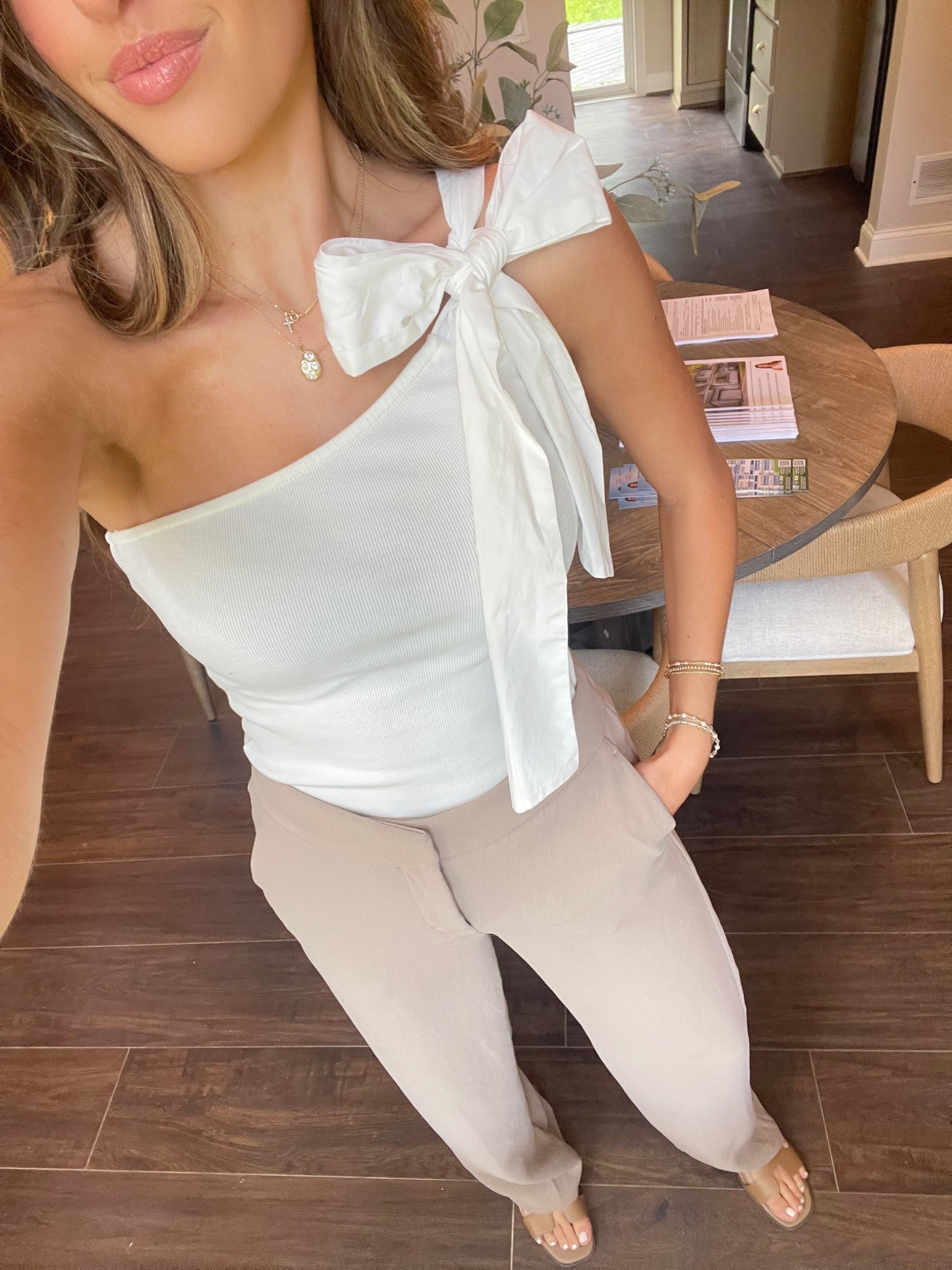 Realtor ootd 🤍 my fav anthro bow top 

#LTKWorkwear #LTKStyleTip #LTKFindsUnder100