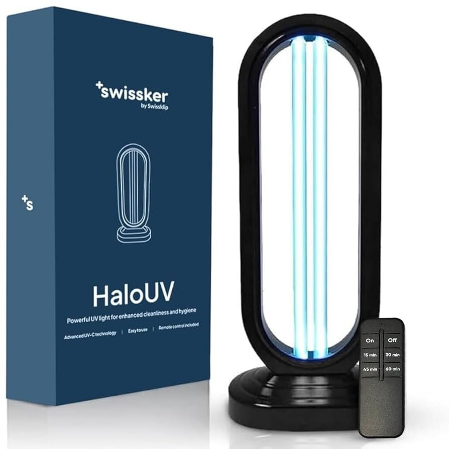 Swissklip HaloUV, Mold Remover, Home Disinfection Device, Haloclean Dust Mites Remover, UV Light ... | Amazon (US)
