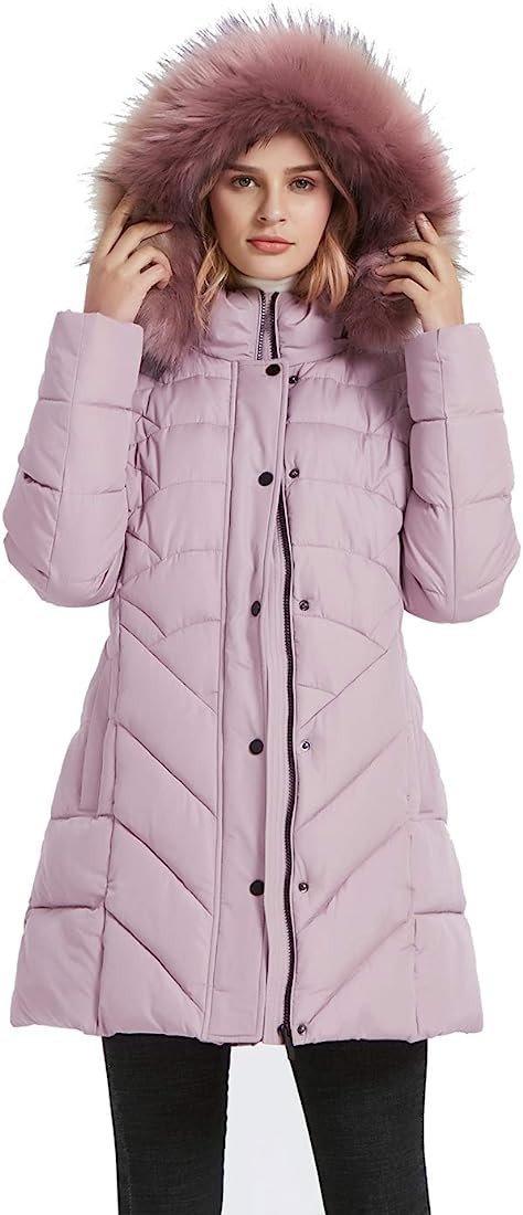 BINACL Women's Winter Warm Thicken Long Outwear Pockets Coat Parka Jacket(7Color,XS-XL) | Amazon (US)