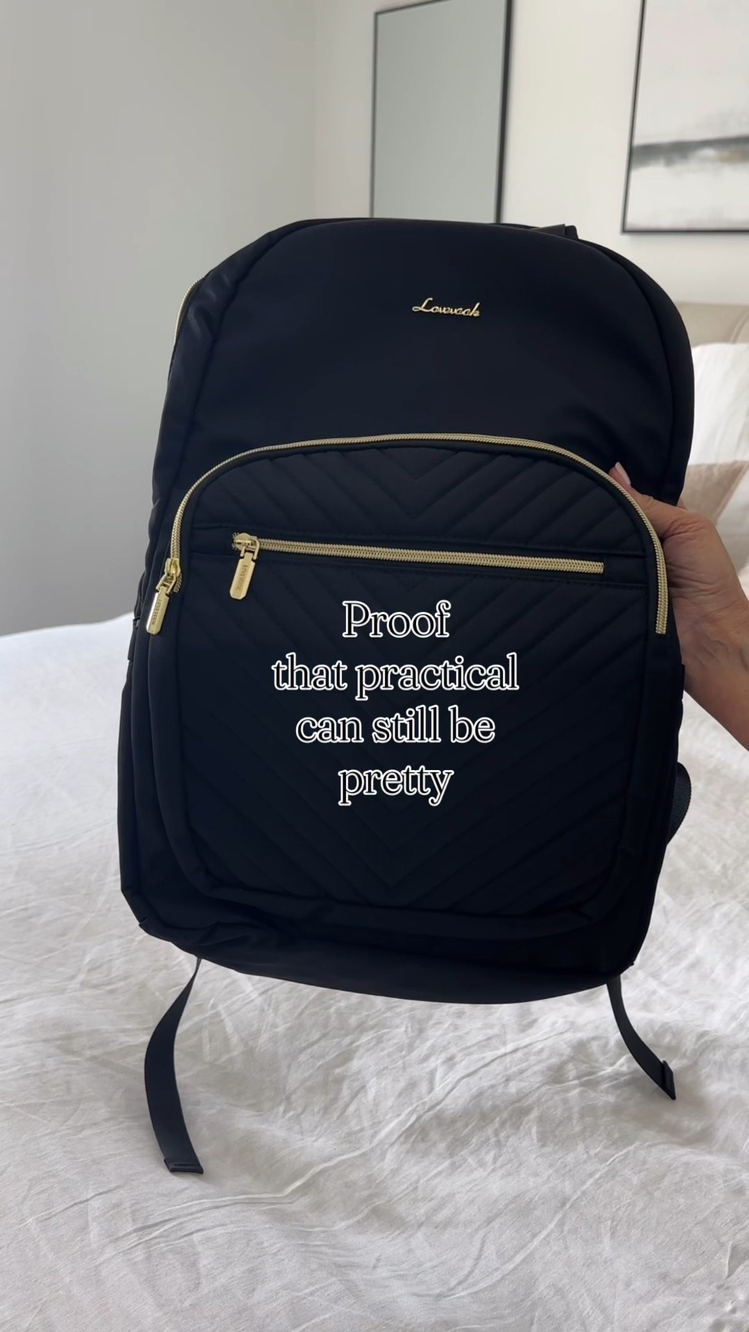 Meet the upgraded laptop backpack that actually does it all. 
With classic V-shaped stitching and sleek no-slip metal zippers, this beauty is as durable as it is stylish. Made from water-resistant nylon and lined with soft polyester, it’s ready for whatever your day brings.

And yes—it has 4 compartments and 16 pockets 😍
Whether it’s your laptop, A4 folders, water bottle, umbrella, or a change of clothes, this bag keeps everything in its place. Perfect for work, college, or travel.

#LTKTravel #LTKStyleTip #LTKMidsize