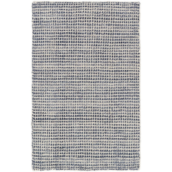Homer Blue Hand Loom Knotted Wool/Viscose Rug | Annie Selke