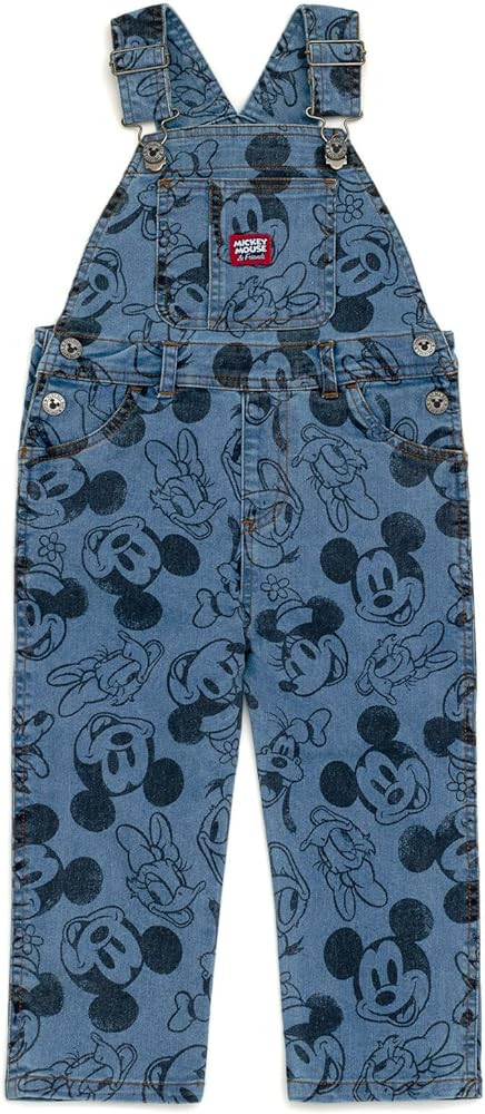 Disney Mickey Mouse Denim Jacket Overalls Shortalls Pants Infant to Big Kid | Amazon (US)