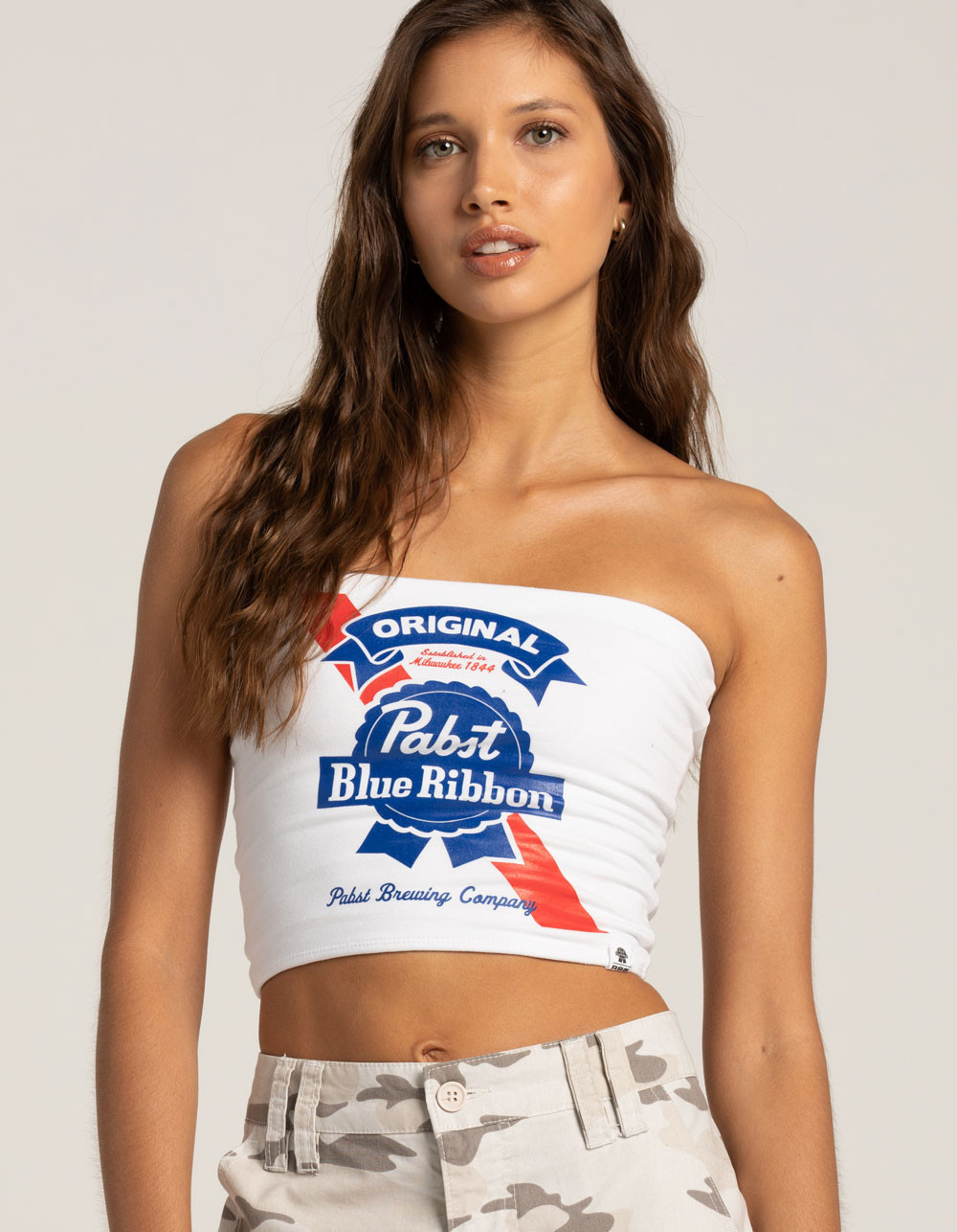 RSQ Pabst Blue Ribbon Womens Tube Top | Tillys