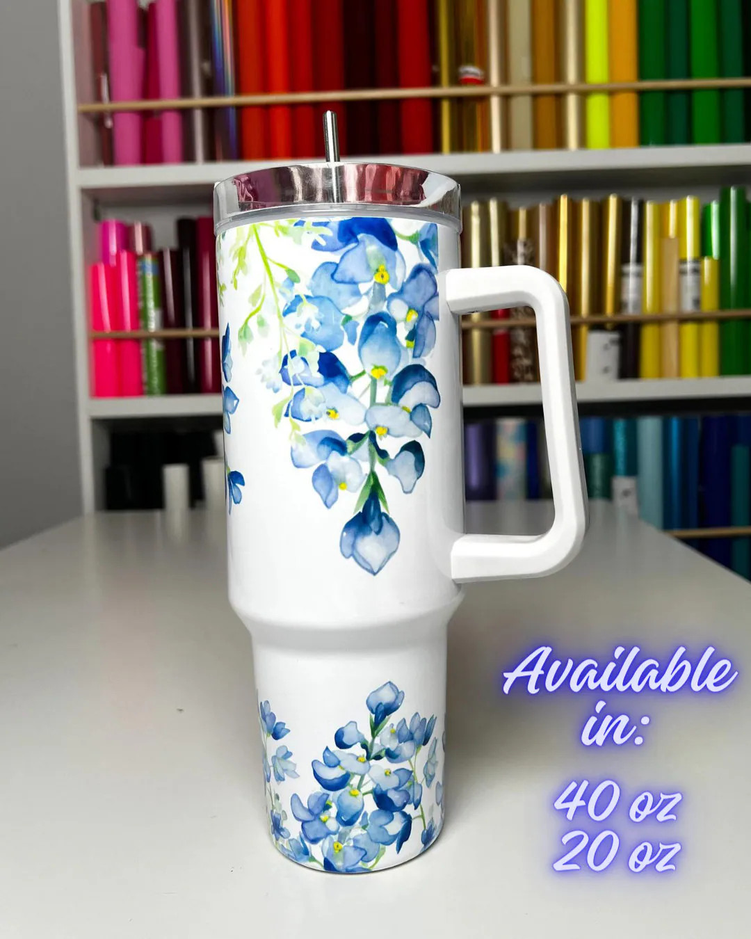 Texas Bluebonnet 40oz Tumbler Free Texas Travel Guide - Etsy | Etsy (US)