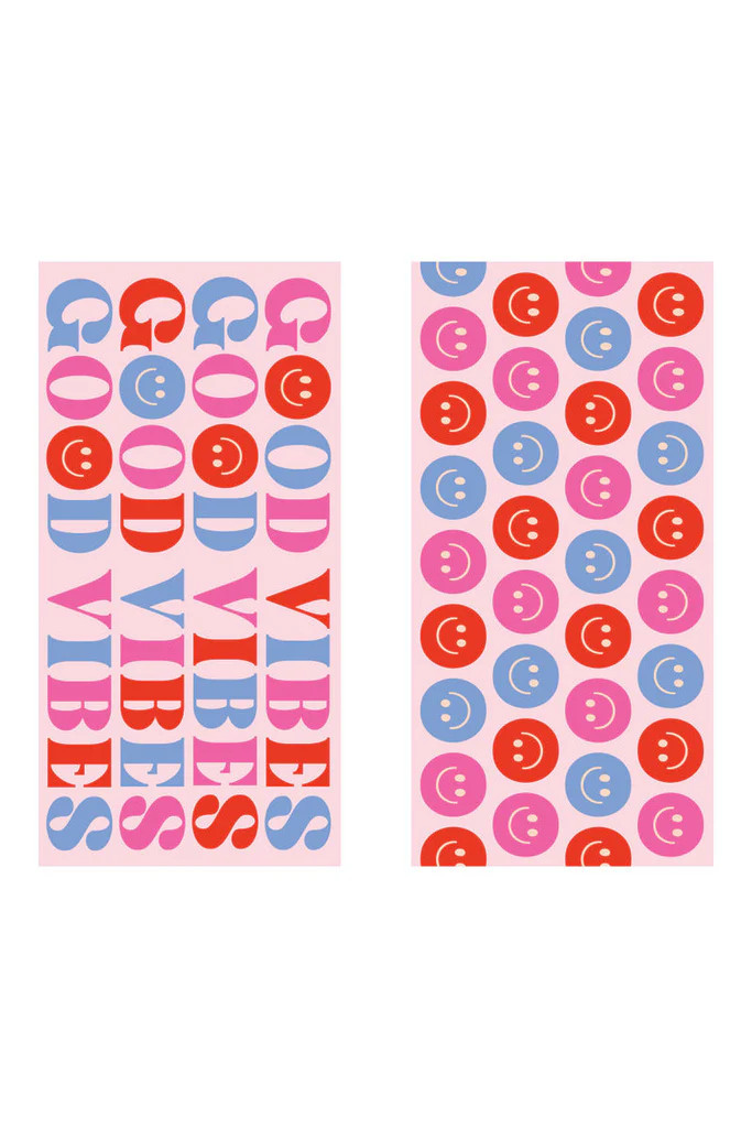 Happy Good Vibes Reversible Quick Dry Towel | Katydid.com