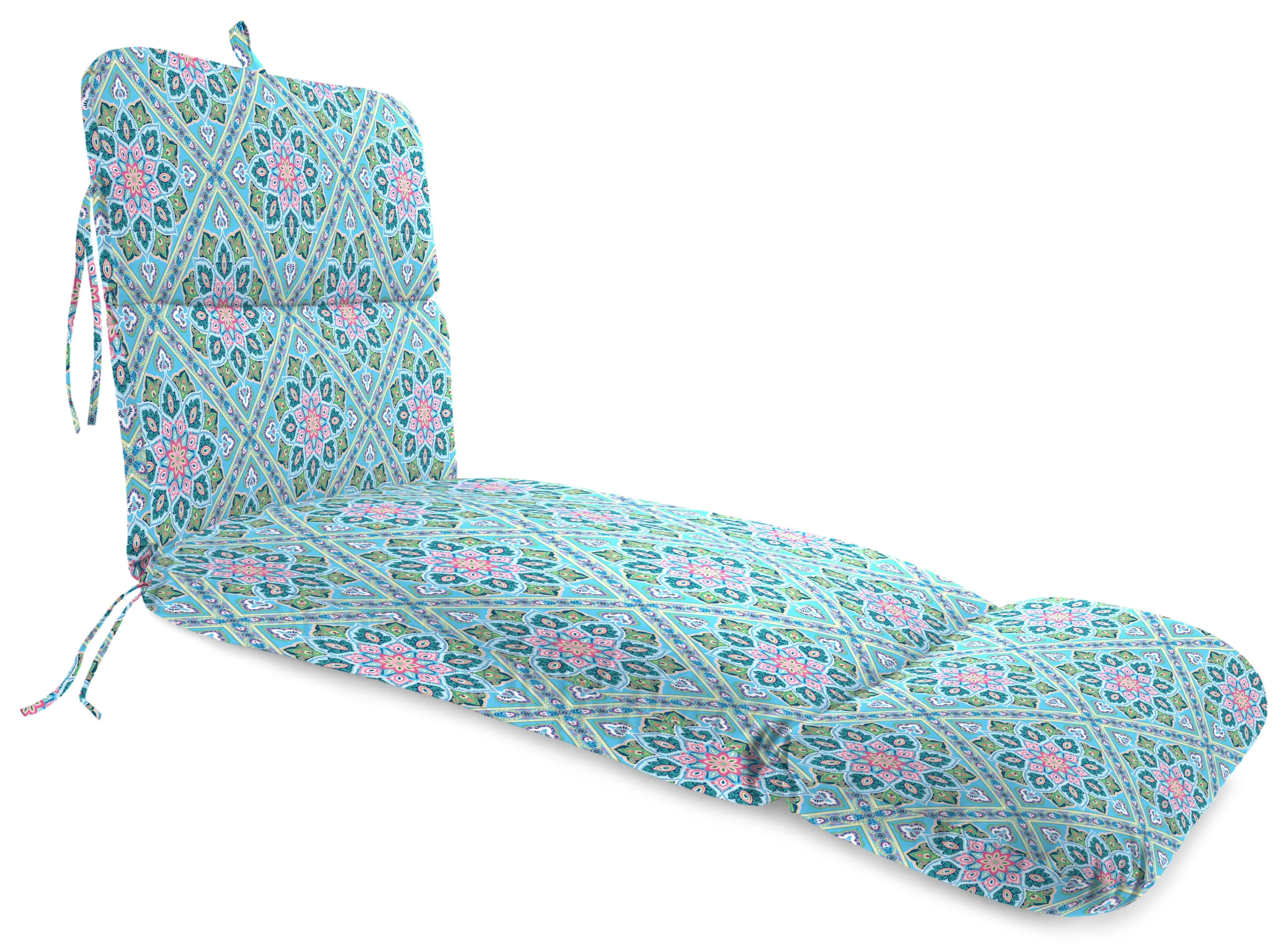 Jordan Manufacturing 74" x 22" Multicolor Rectangle Chaise Lounge Outdoor Seating Cushion - Walma... | Walmart (US)