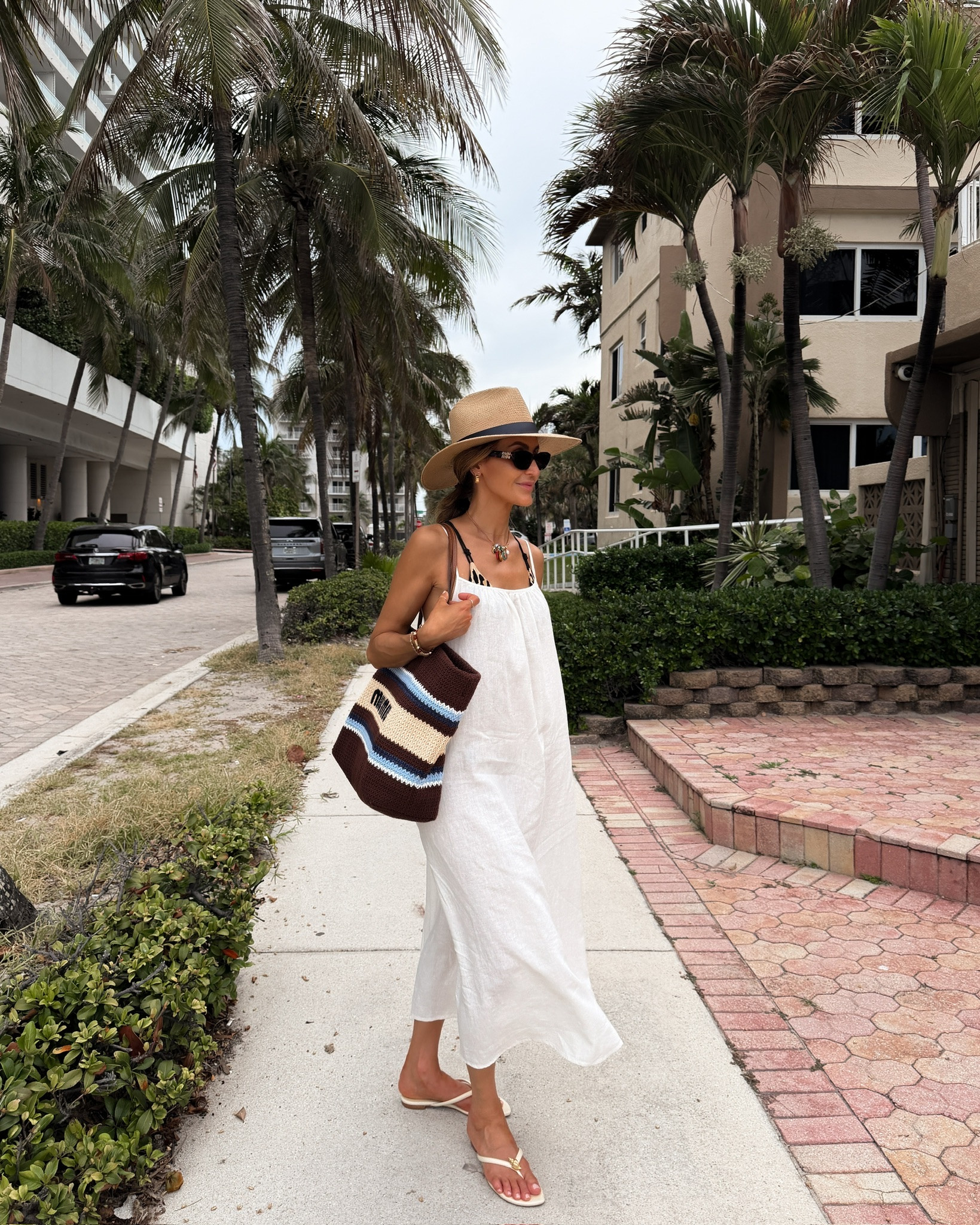 My ootd for a beach day and late lunch! This dress is almost sold out but comes in some other colors and prints, it’s the best cover-up and so easy to throw on and go. Wearing my new swimsuit on sale underneath and my fav reformation thongs and my go-to bag for everything

#LTKSaleAlert #LTKSeasonal #LTKSwim