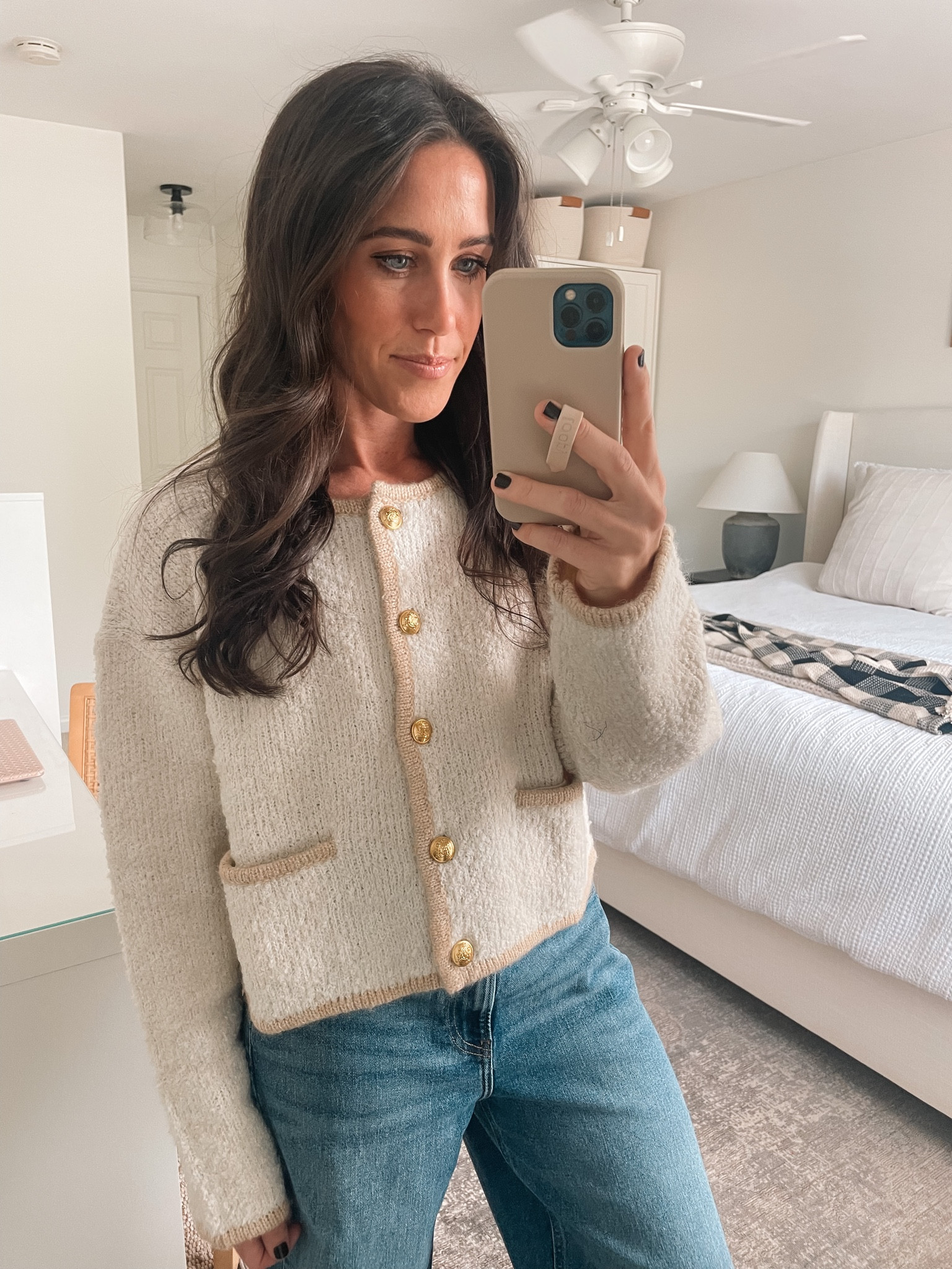 gap cropped cardigan