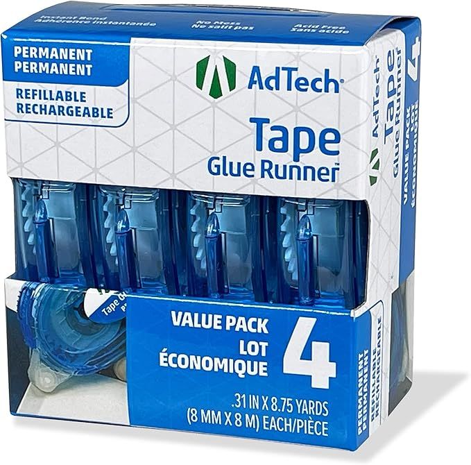 AdTech 5603 Permanent Crafter's Tape, 0.31" x 315", Pack of 4 | Amazon (US)