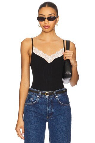 By Marianna Eugene Tank Top & White in Black & White | Revolve Clothing (Global)
