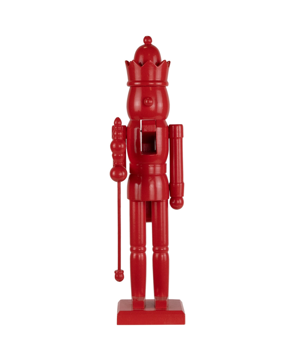 Northlight 15" Nutcracker King with Crown and Scepter Standing Christmas Figure - Red | Macy's