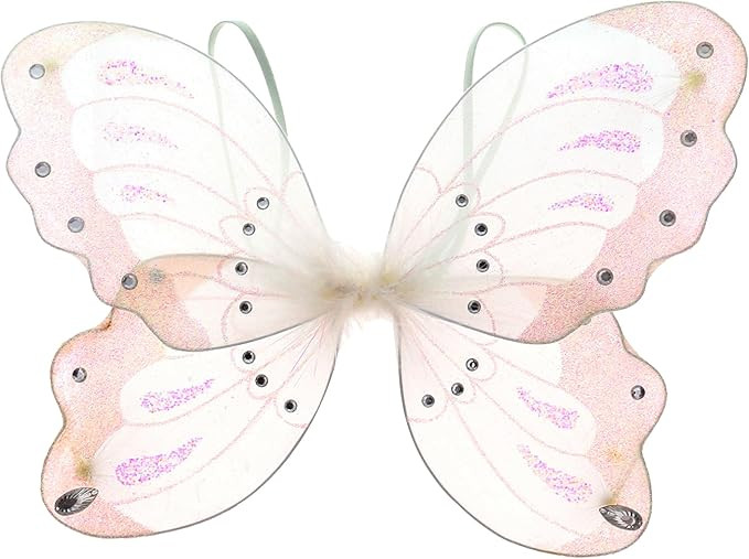 Mozlly Butterfly Wings - Glitter Pixie Fairy Wings for Little Girls, Dress Up Pretend Accessory f... | Amazon (US)