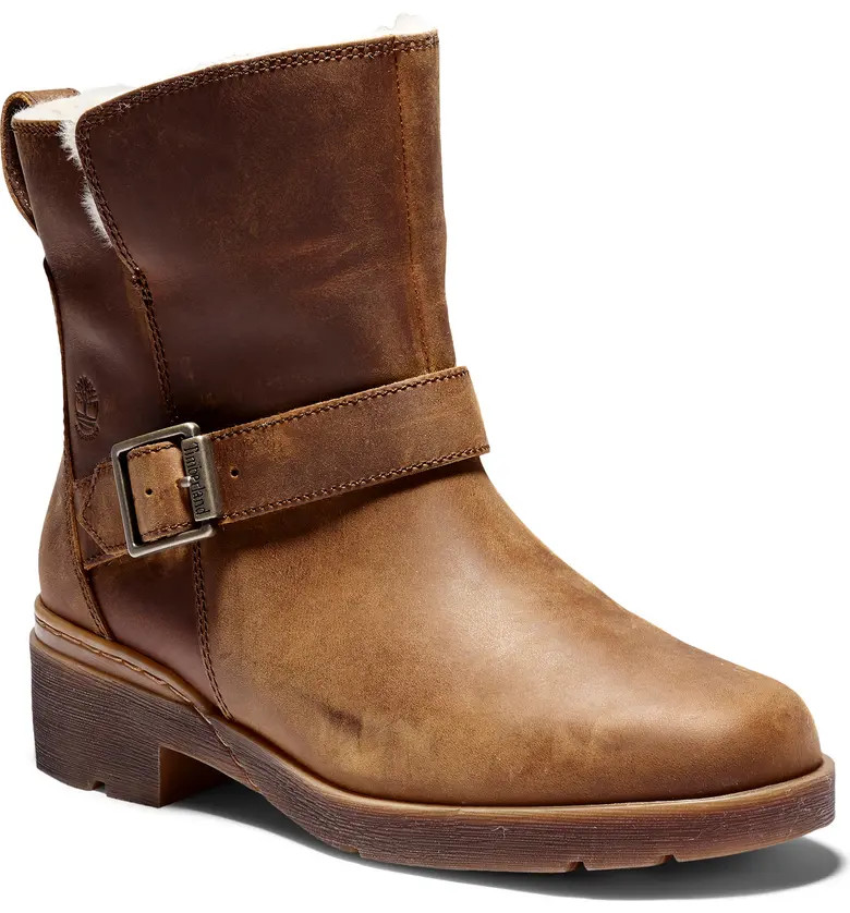 Graceyn Waterproof Motorcycle Bootie | Nordstrom Rack