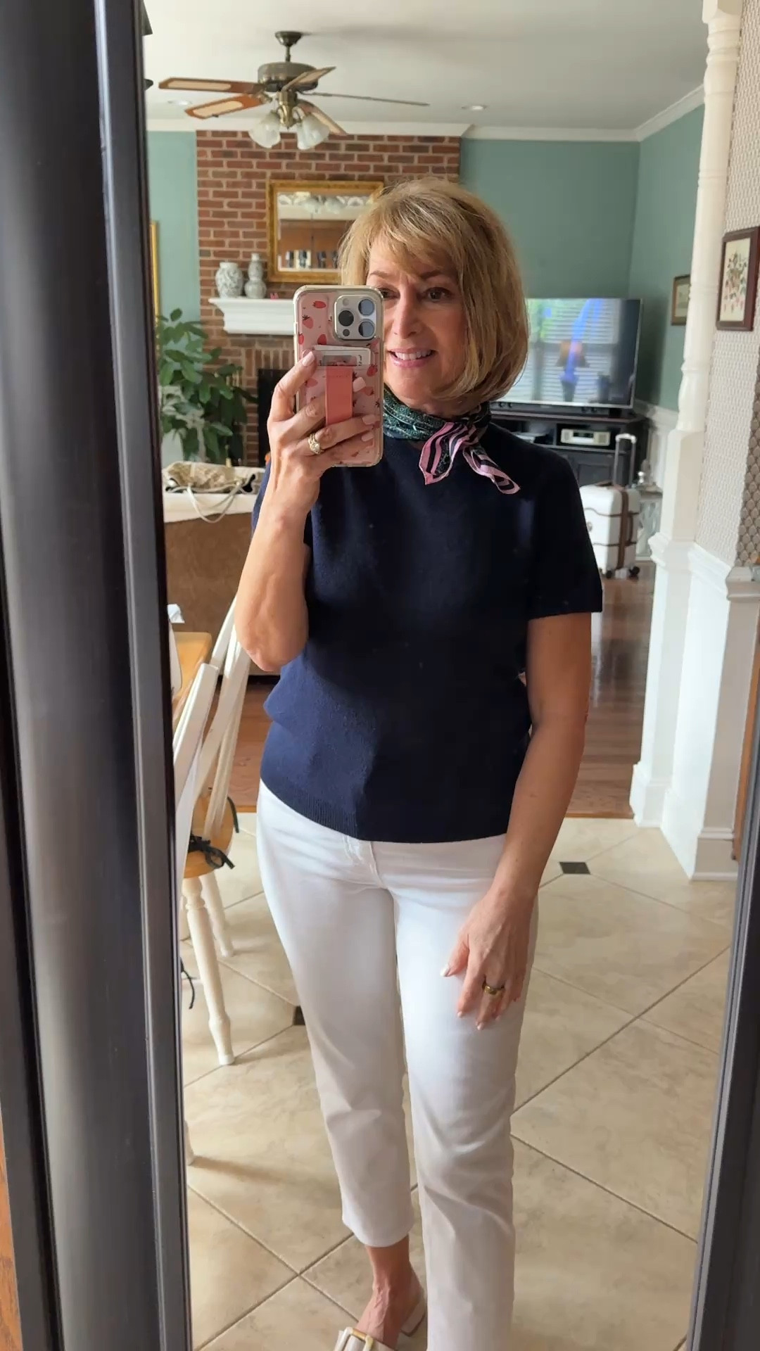 Cashmere tee is off the charts soft and luxurious!! 

#LTKOver40 #LTKSaleAlert #LTKmomlife