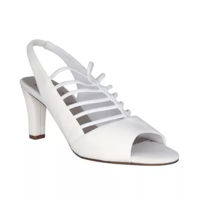 Impo Women's Vikayla Stretch Elastic Sandal, White, 10M | Belk