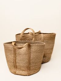 Decor Basket Set of 2 with Handle | Joy Meets Home