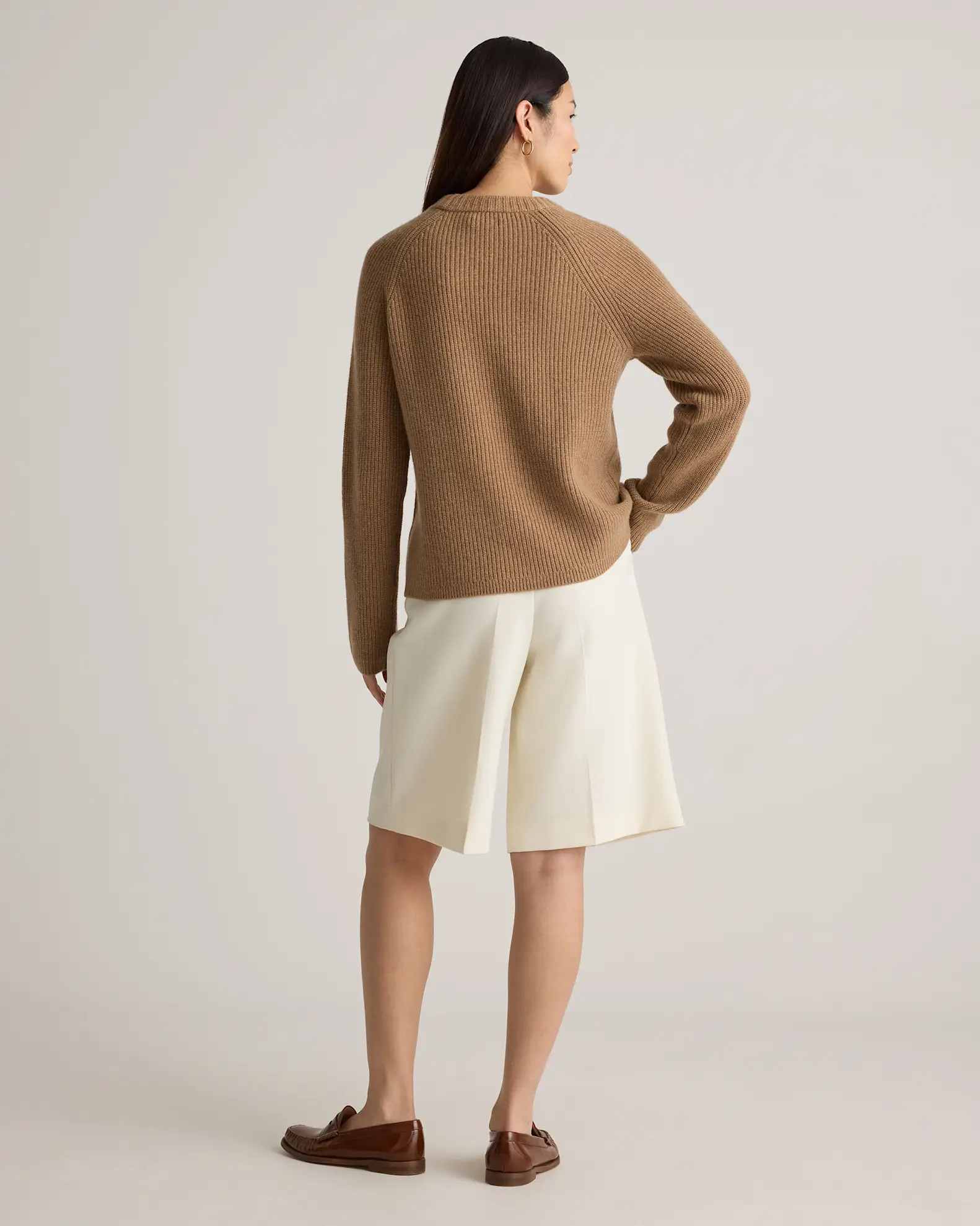 Mongolian Cashmere Fisherman Crewneck Sweater | Quince