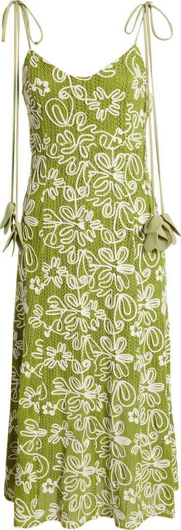 Adelyn Rae Trina Corded Midi Dress | Nordstrom | Nordstrom