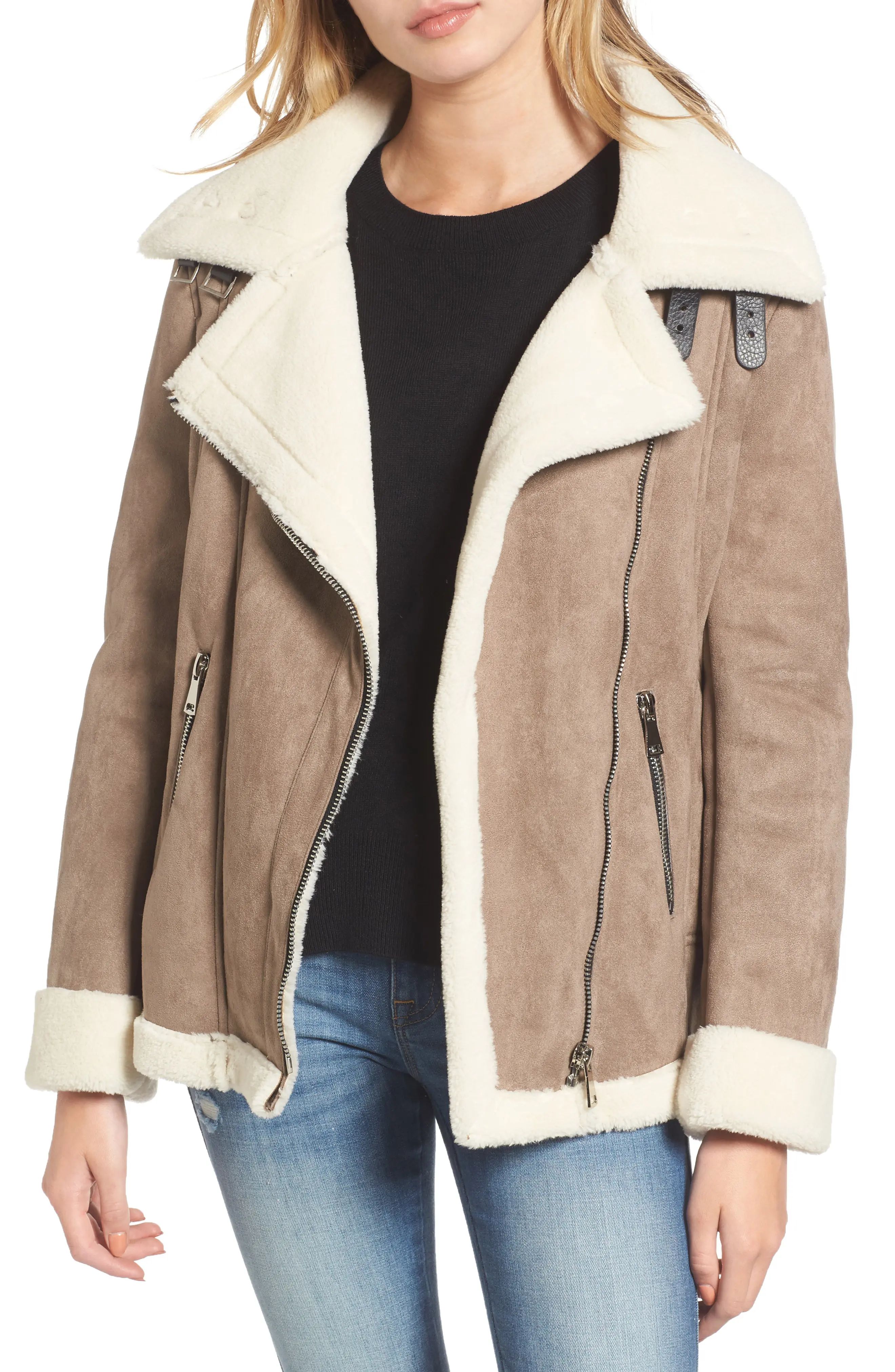 Faux Shearling Oversized Jacket | Nordstrom