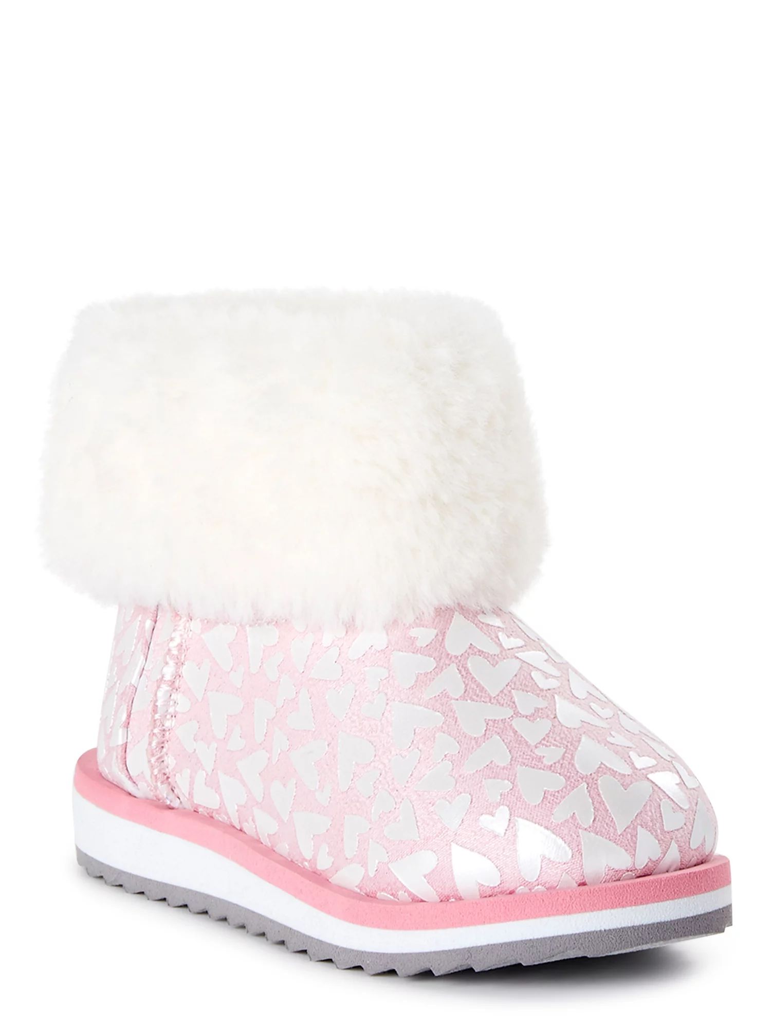 Wonder Nation Toddler Girls Faux Shearling Boots, Sizes 7-12 - Walmart.com | Walmart (US)