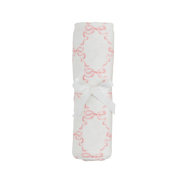 Bow Print Stretchy Swaddle | Mud Pie