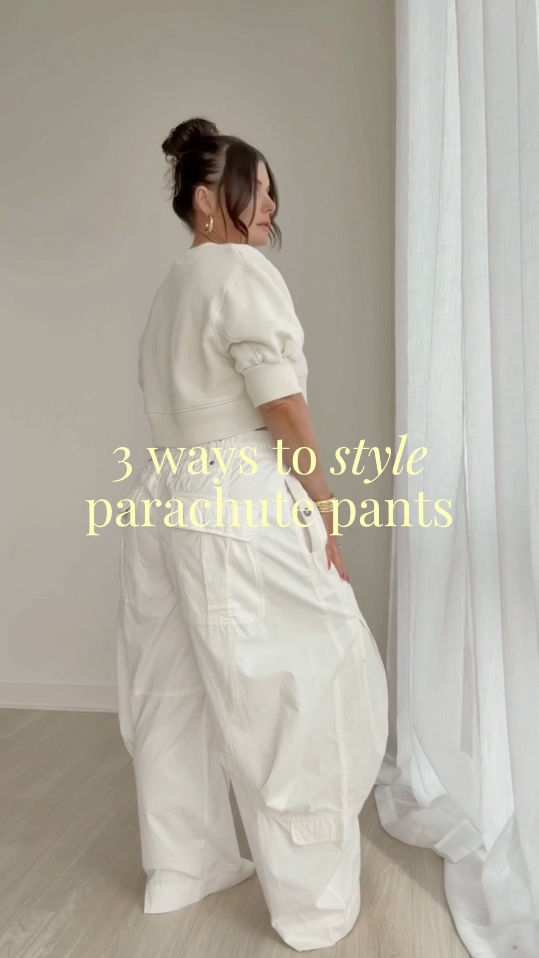 Parachute pants run true to size but you know I sized up for added volume

#LTKgrwm #LTKootd