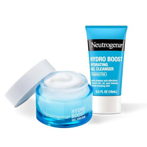 Neutrogena Hydro Boost Gel Cream + Gel Cleanser 1.7 fl. oz + 0.5 fl. oz | Amazon (US)