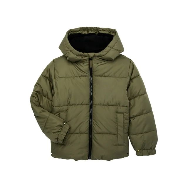 Swiss Tech Boys Hooded Puffer Jacket, Sizes 4-18 & Husky | Walmart (US)