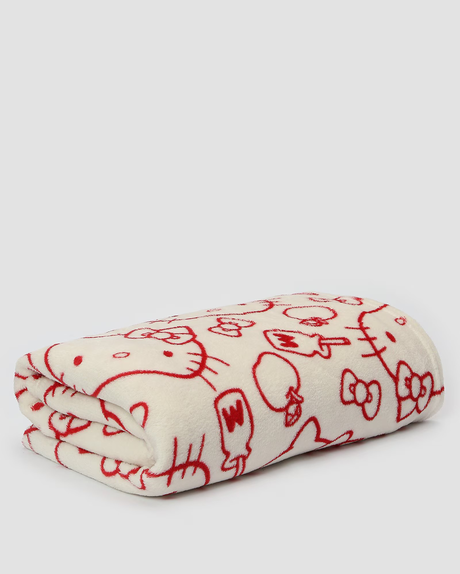 Manta casal Hello Kitty flanel bege | Sanrio + Casa Riachuelo | Riachuelo (BR)