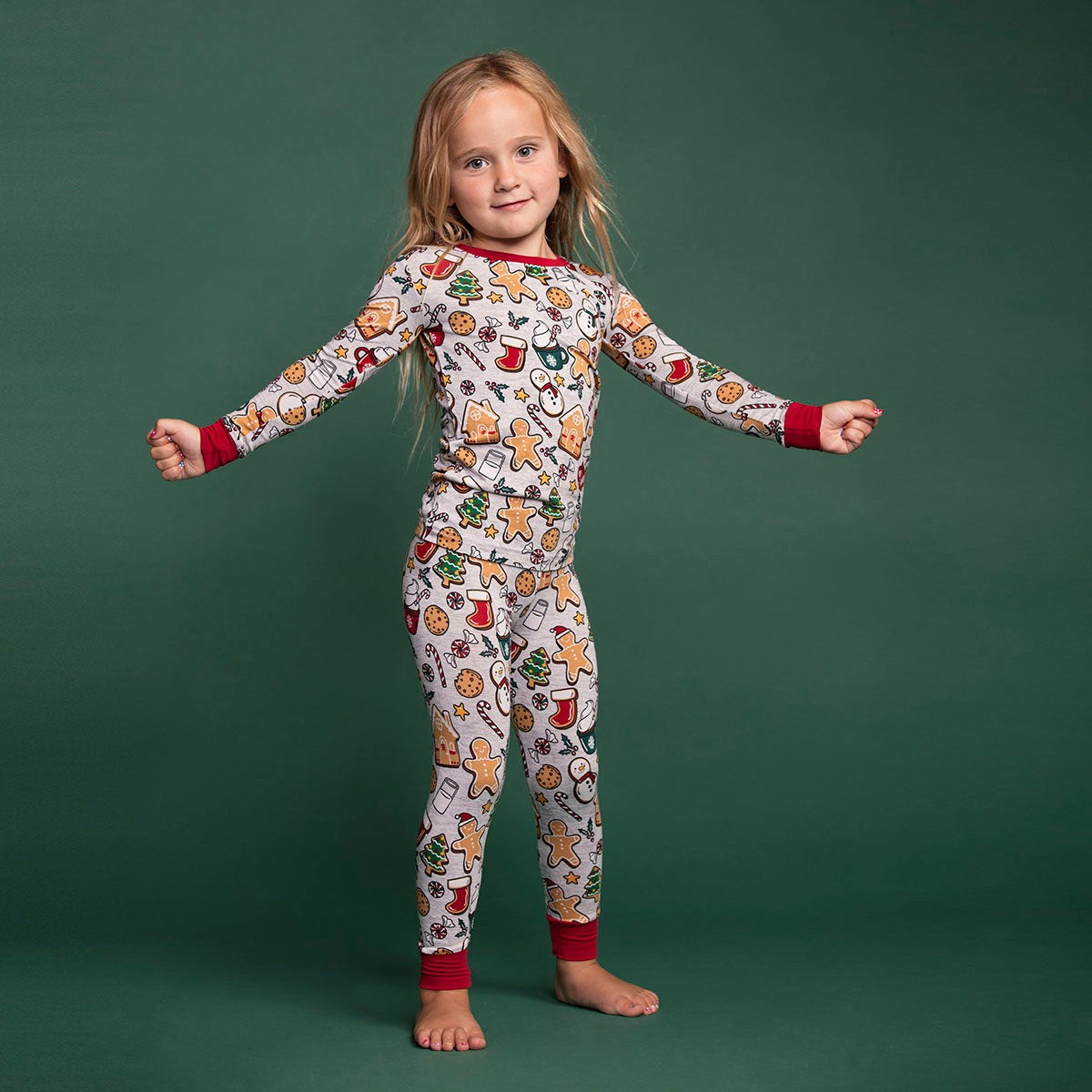 Holiday Treats Two-Piece Bamboo Viscose Pajama Set | Little Sleepies